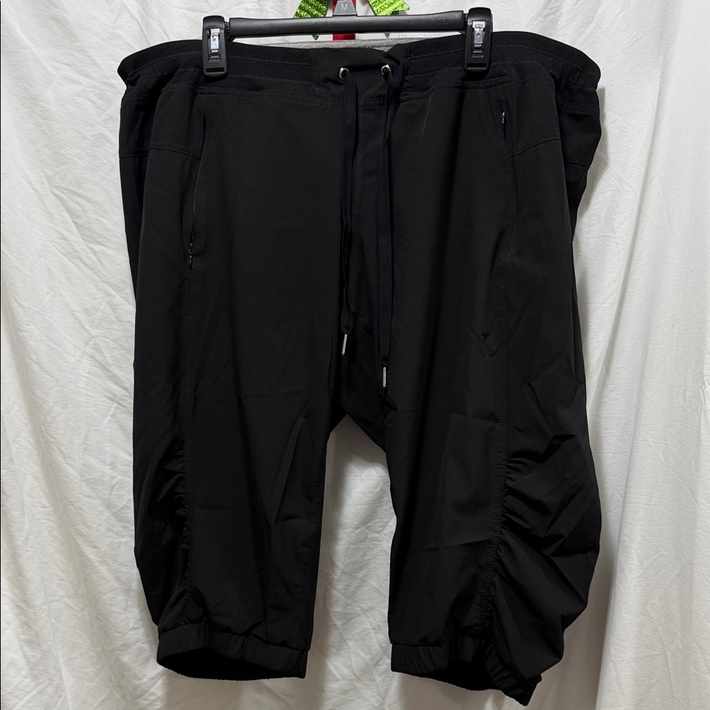 Calvin Klein Black Drawstring Capris - image 1